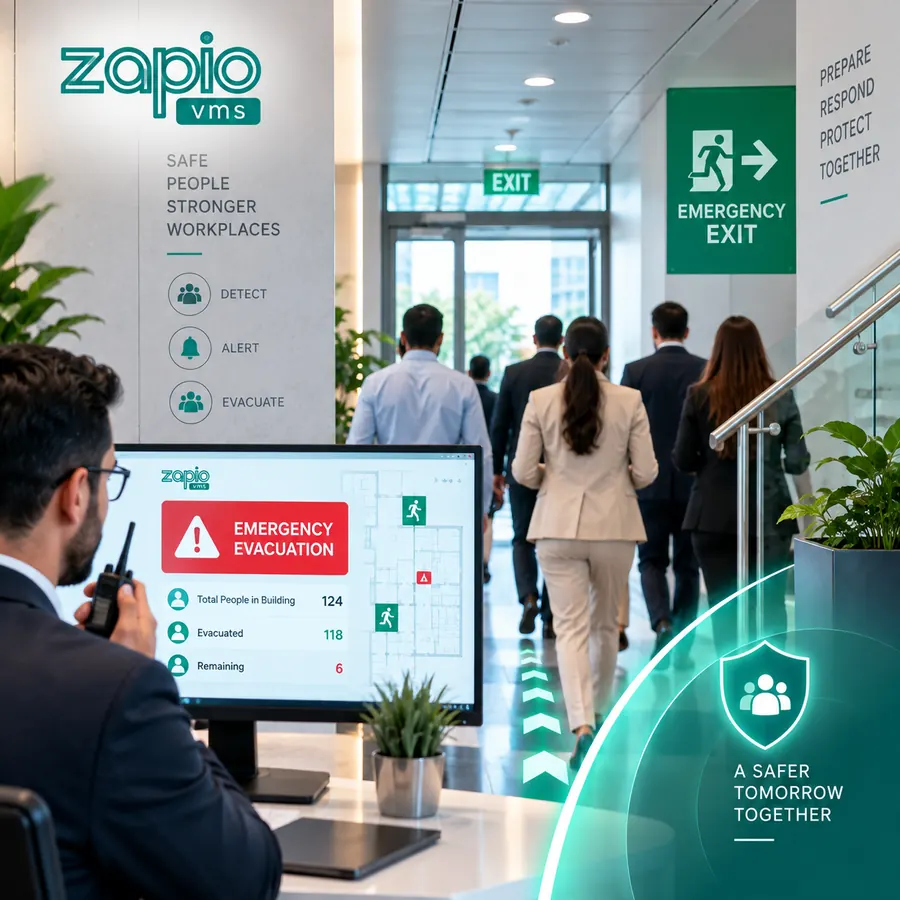 Workplace visitor security and compliance at a UAE office